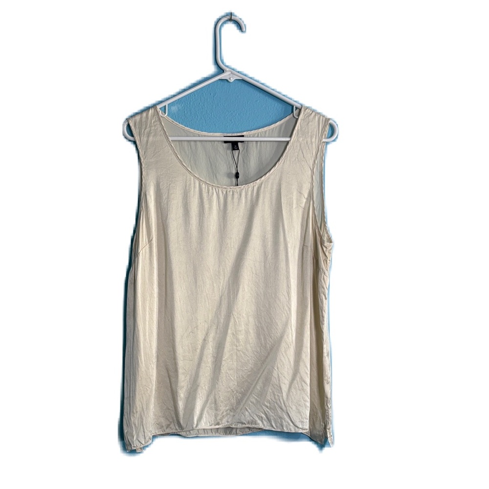 Talbots Silk Cream Tank Top -Flawed